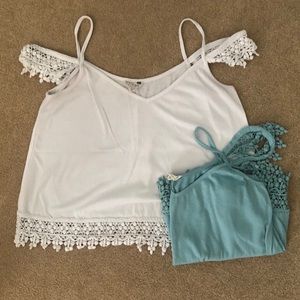 2 crochet shirts